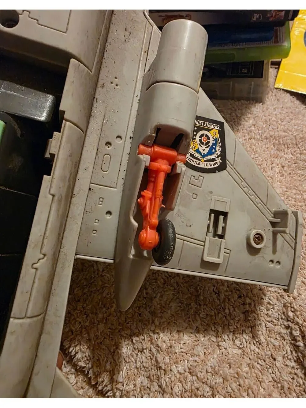 Vintage G.I. Joe Fighter Jet Toy with Landing Gear